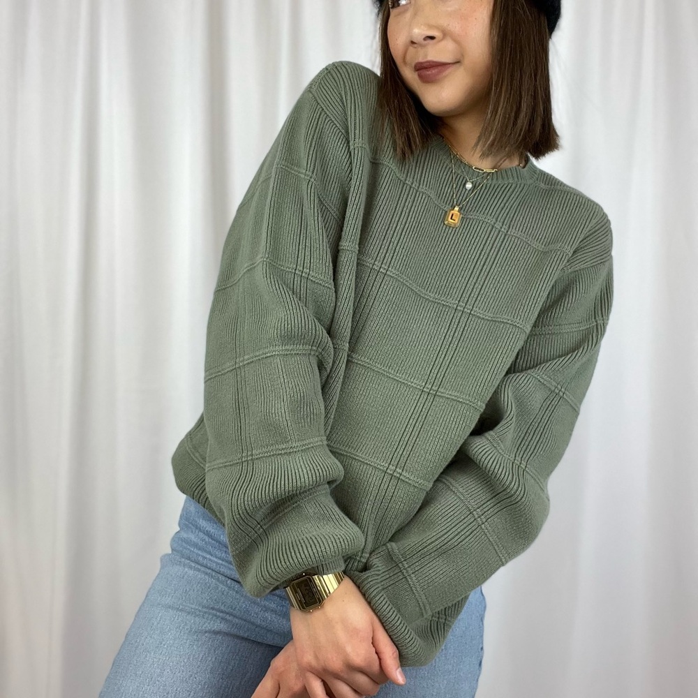 SOLD Sage Green Textured Sweater